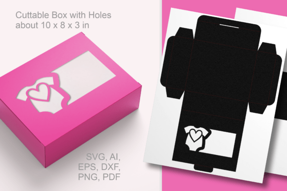 Download Suit N Heart Baby Shower Rectangular Box - Premium Resources