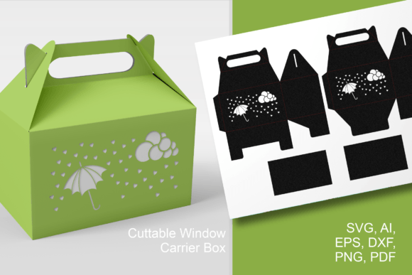 Download Cloud N Umbrella Baby Shower Gable Box - Premium Resources