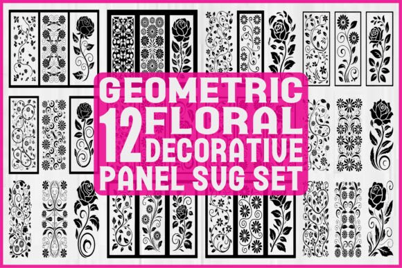 Download Geometric Floral Decorative Panel SVG - Decorative panel svg Collection