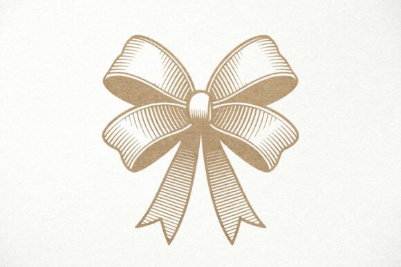 Download Ribbon Bow SVG. Birthday Bow Engraving - Premium Resources