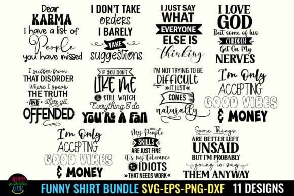 Download Funny Tshirt SVG Bundle I Humor SVG PNG - Funny tshirt svg Collection