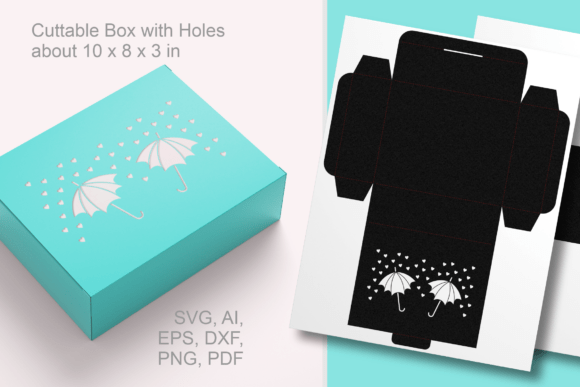 Download Umbrellas Baby Shower - Rectangular Box - Premium Resources