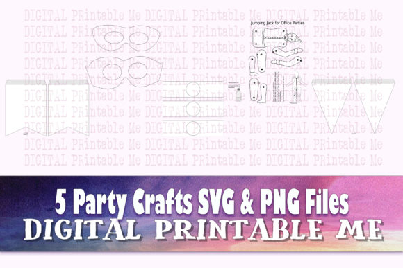 Download Party Craft Templates, SVG PNG, 5 Images - Craft templates Collection