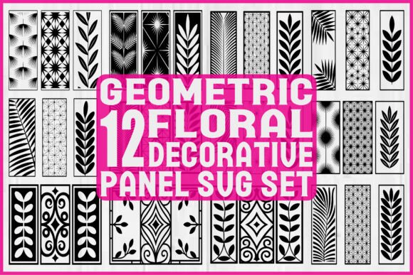Download Geometric Floral Decorative Panel SVG - Decorative panel svg Collection