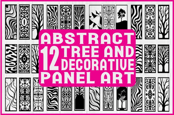 Download Abstract Tree &amp; Decorative Panel SVG - Decorative panel svg Collection